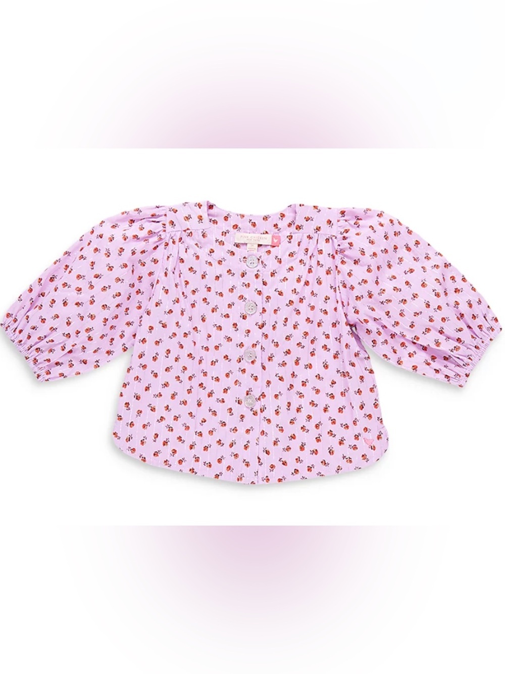 🌸 Pink Chicken New York “Brooke Tiny Roses Button-Up Top” | Size 5Y 🌸